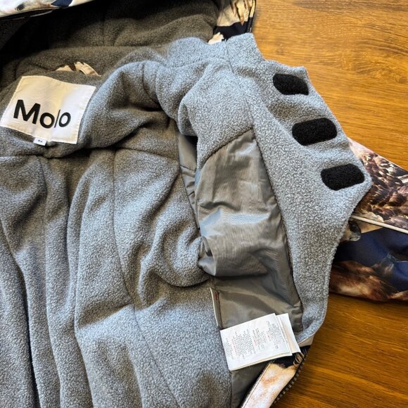 MOLO Polaris Snowsuit Girls 18 Mos 86 Pegasus Horses Insulated Winter Snow Suit - Picture 13 of 13